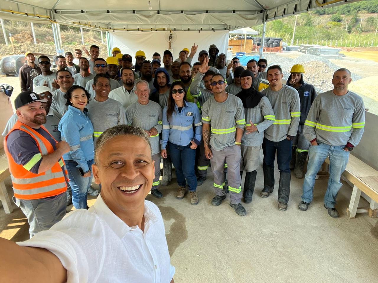 Palestra em canteiro de obras